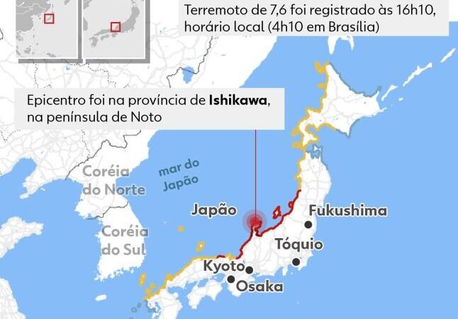 ‘Fuja pela sua vida’ diz alerta de TV japonesa a brasileiros sobre riscos de tsunami após terremoto