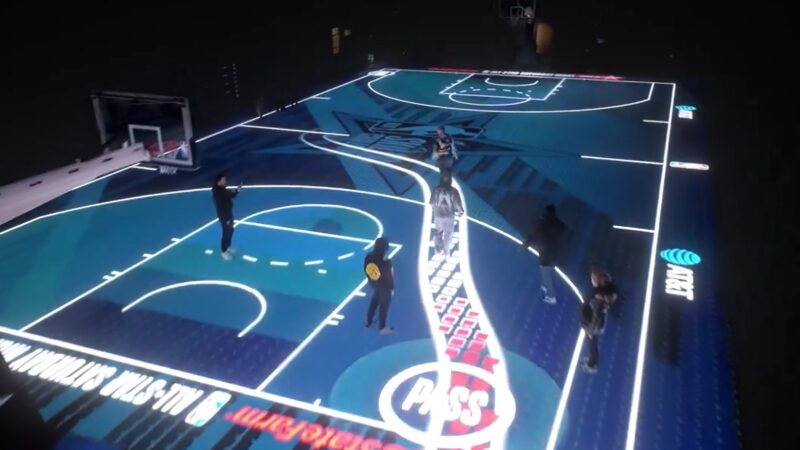 NBA terá quadra de LED para eventos do All-Star; vídeo