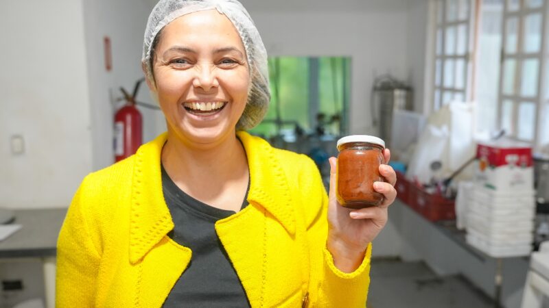 Paixão de filha por morango faz mulher trocar carreira em RH por agroindústria autossustentável