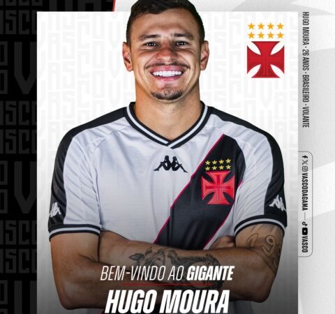 Vasco anuncia contratação de Hugo Moura