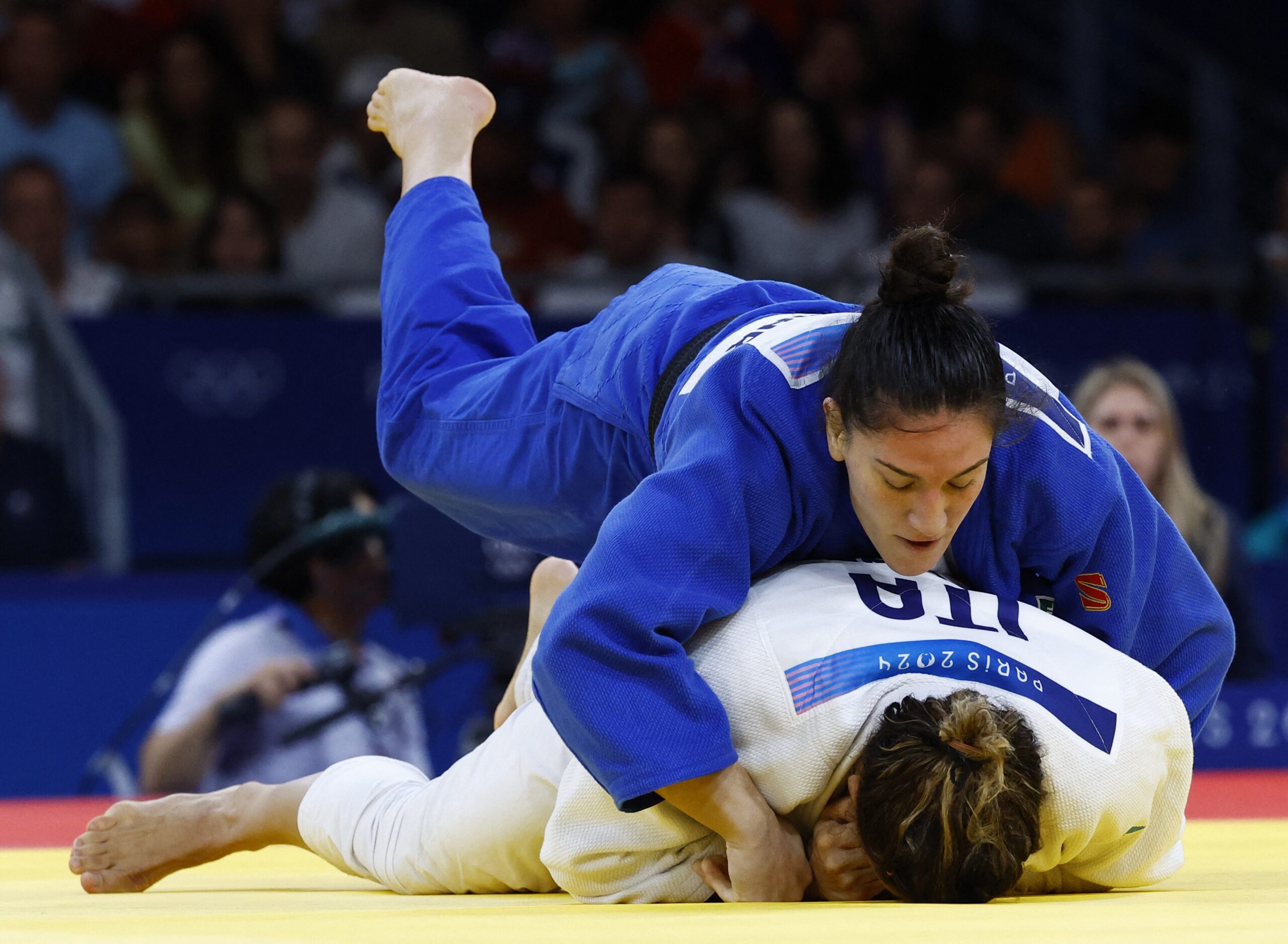 Olimpíadas 2024: Mayra Aguiar e Leonardo Gonçalves são eliminados na luta de estreia no judô