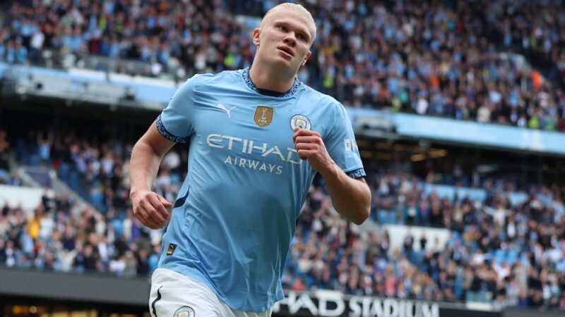 Haaland, do Manchester City, faz mais gols que cada time da Premier League