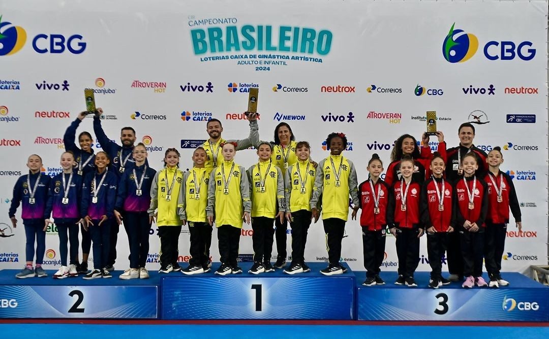 Flamengo e Minas são campeões da categoria infantil do Brasileiro de Ginástica Artística