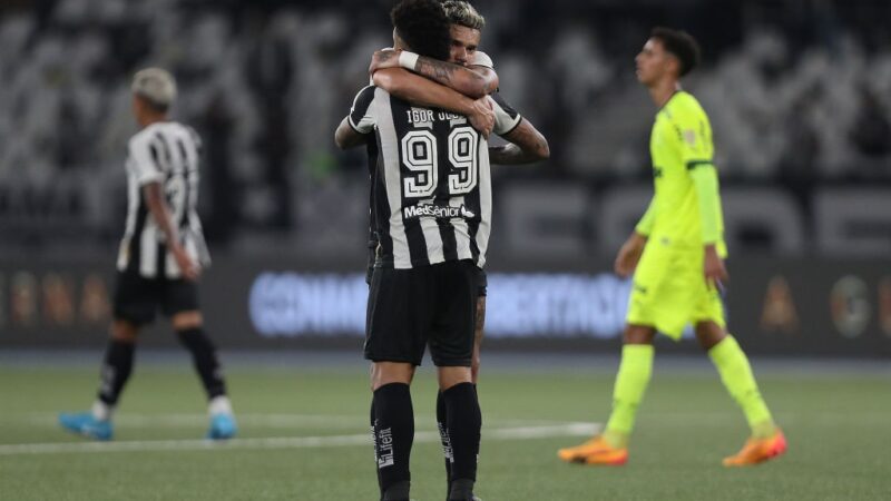 Dá certo ter Tiquinho e Igor Jesus juntos? Veja desempenho do Botafogo com a dupla em campo