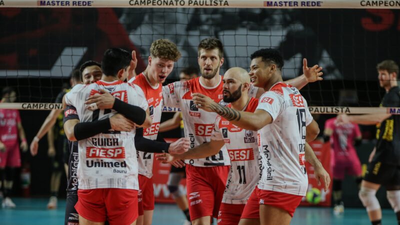 Sesi-Bauru vence Guarulhos em casa pelo Paulista Masculina de vôlei