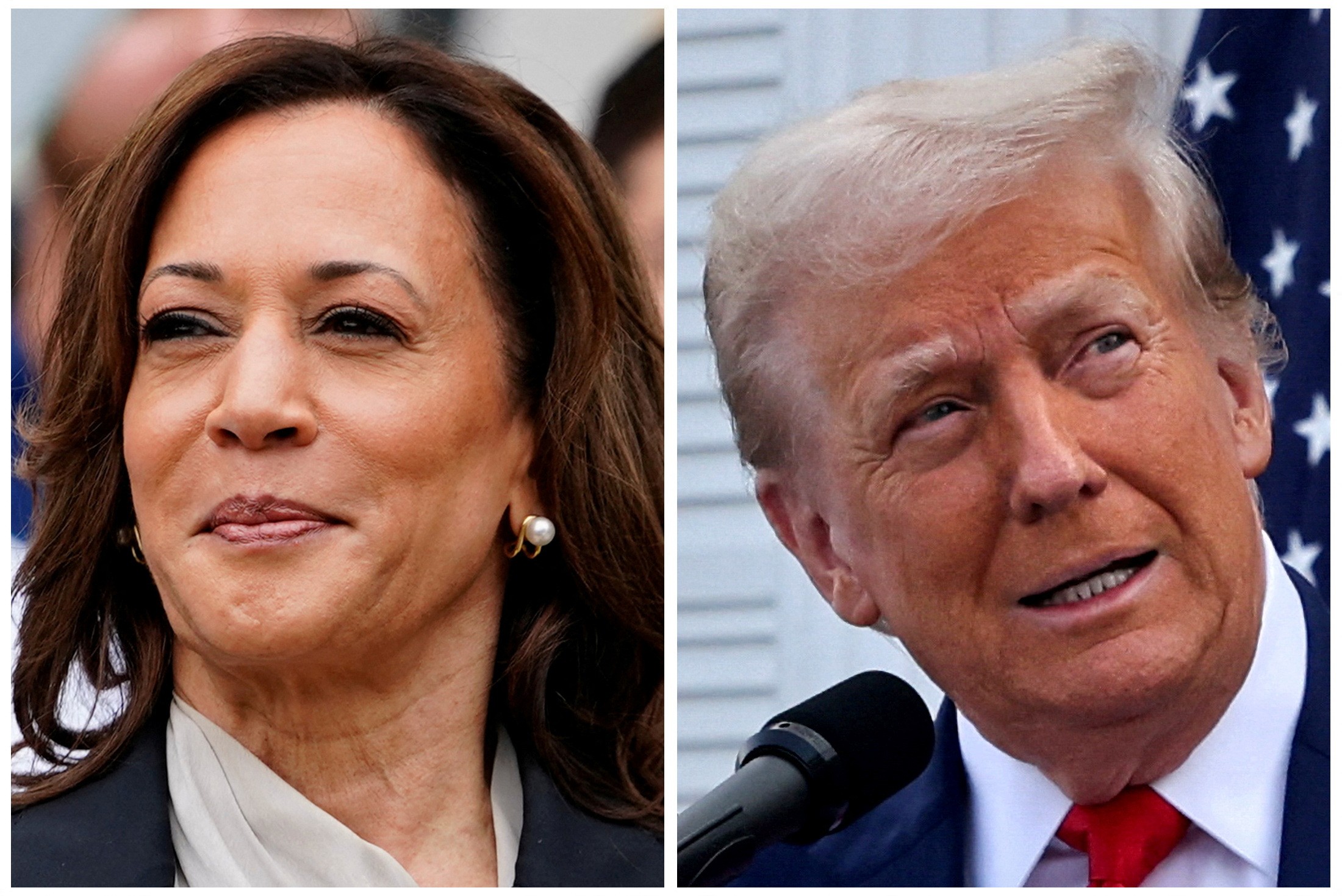 Kamala e Trump aparecem em empate técnico em duas novas pesquisas