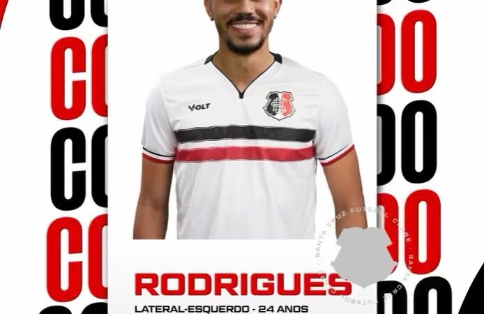 Santa Cruz anuncia lateral-esquerdo Rodrigues, ex-Aparecidense