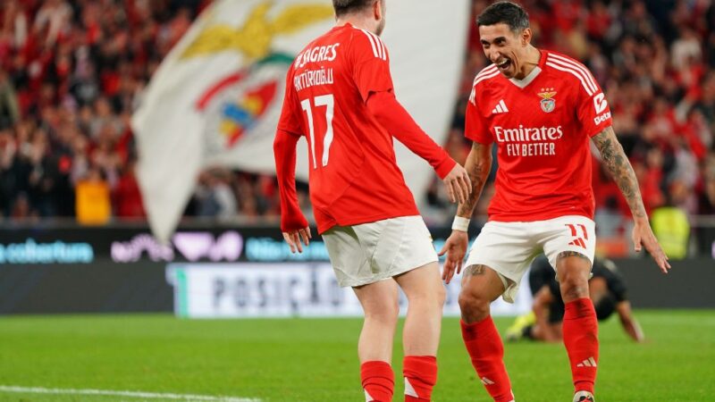 Com hat-trick de Di María, Benfica goleia e avança às oitavas de final da Taça de Portugal