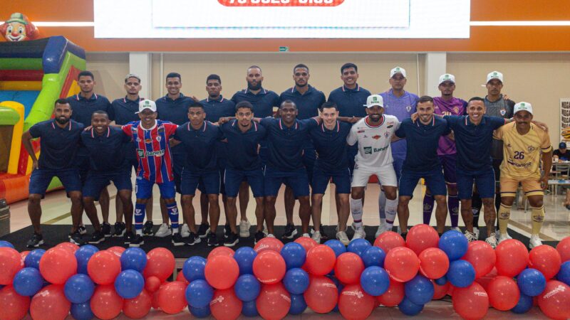 Em shopping de Itabaiana, diretoria do Tremendão apresenta elenco e lança novos uniformes