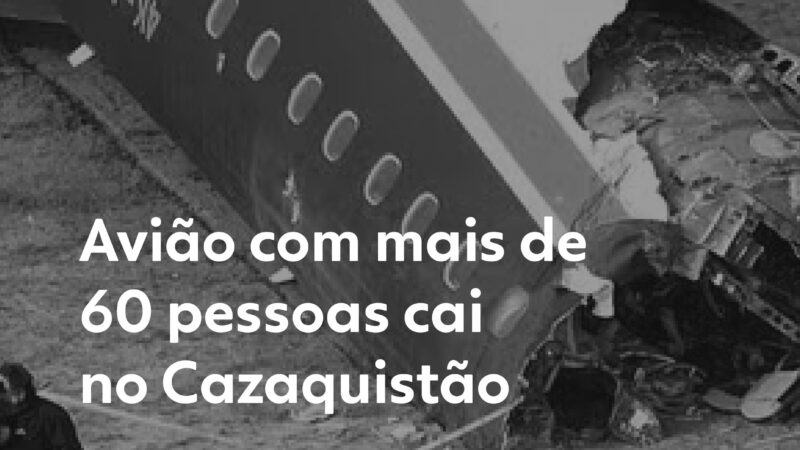 Avião com mais de 60 pessoas cai no Cazaquistão