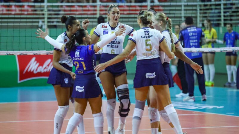 Minas derrota o Brusque e segue na briga pela liderança da Superliga Feminina de Vôlei