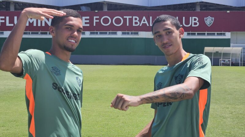 Estrelas na base, Isaque e Riquelme miram “novo início” no profissional do Fluminense: “Tudo do zero”