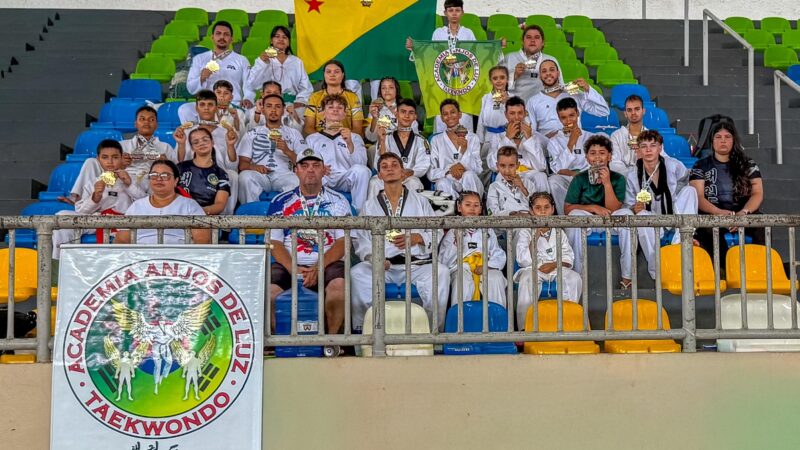 Com 25 ouros, Acre conquista 33 medalhas no Rondônia Open de Taekwondo, em Porto Velho