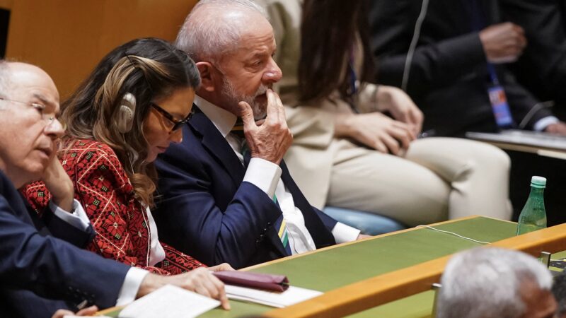 É #FAKE que Trump proibiu Janja de circular em Nova York em viagem para reunião da ONU