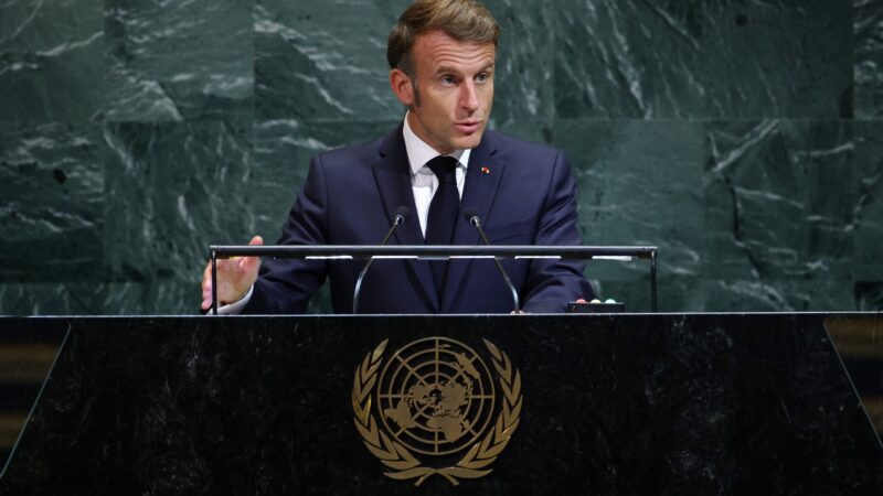 Macron alerta sobre o ‘risco de que se imponha a lei do mais forte’ em discurso na ONU