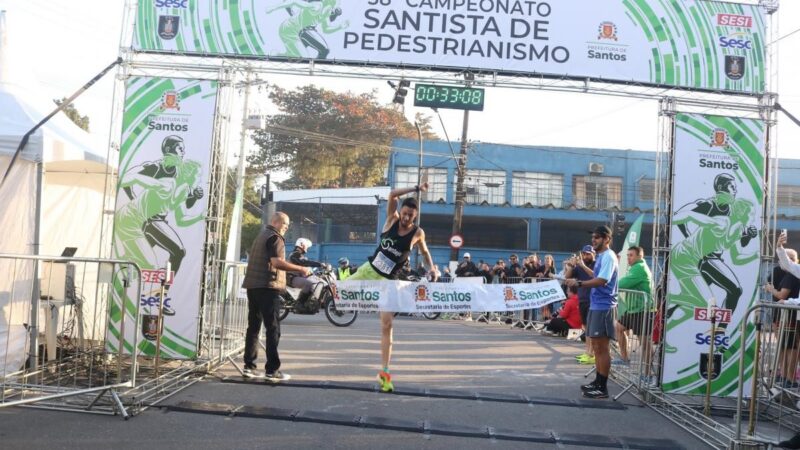Inscrições para etapa do Campeonato Santista de Pedestrianismo abrem nesta terça-feira
