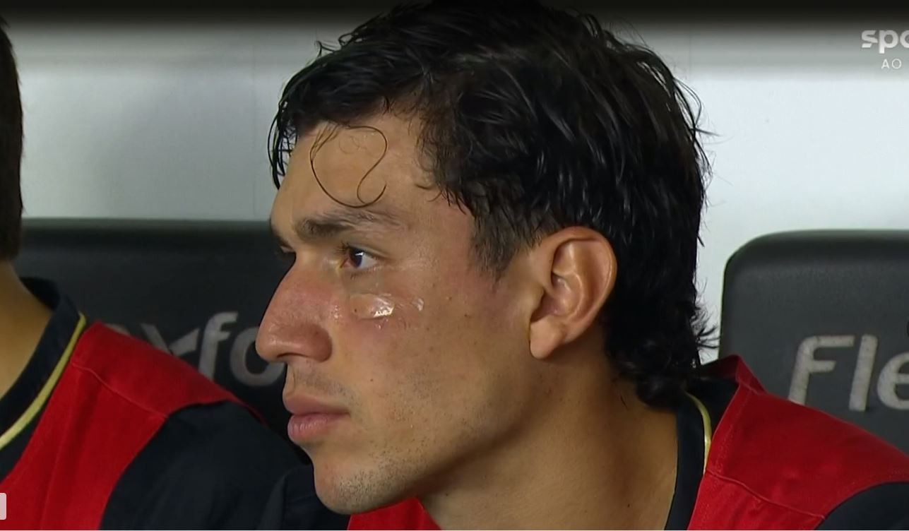 Santos x São Paulo: Ferraresi leva  pontos no rosto após choque com Marcos Antônio no aquecimento