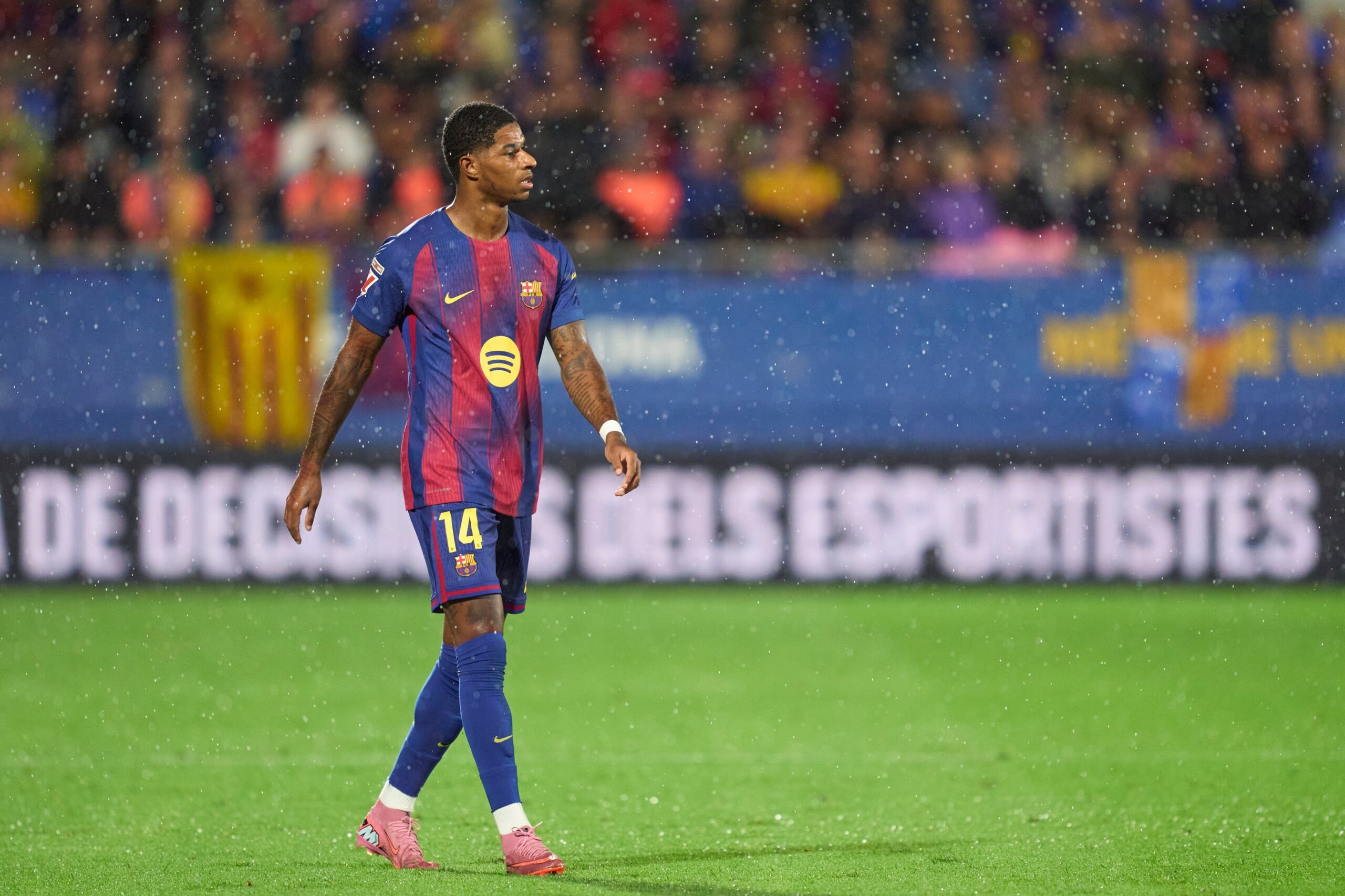 Rashford foi barrado antes de Barcelona x Getafe devido a atraso