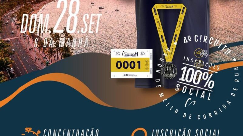 Circuito Arnon de Mello de Corrida de Rua: veja local e horário para retirada do kit