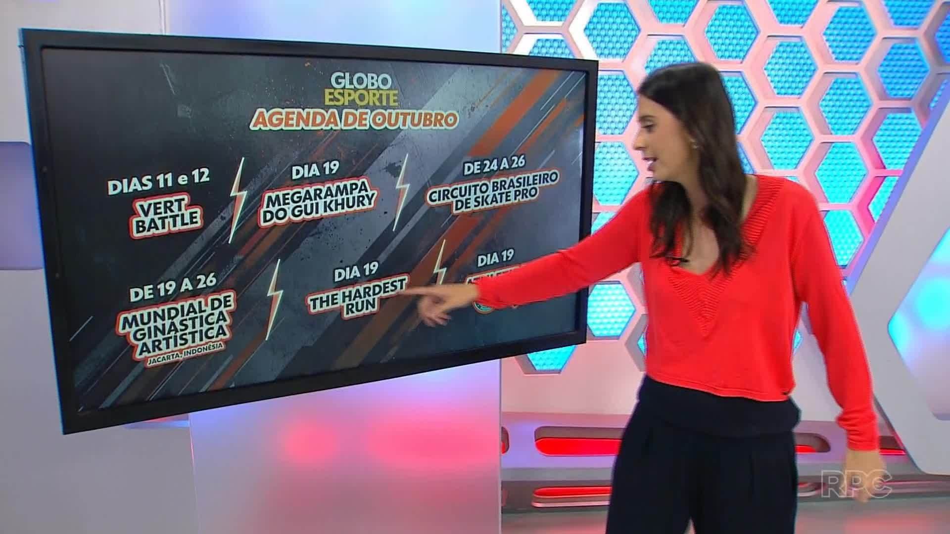 Globo Esporte PR: assista ao programa desta quarta-feira, 1º de outubro