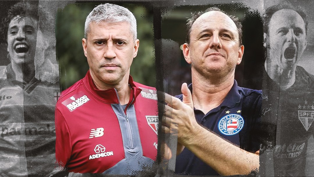 Contemporâneos e com o São Paulo em comum, Rogério Ceni e Crespo se enfrentam pela 1ª vez