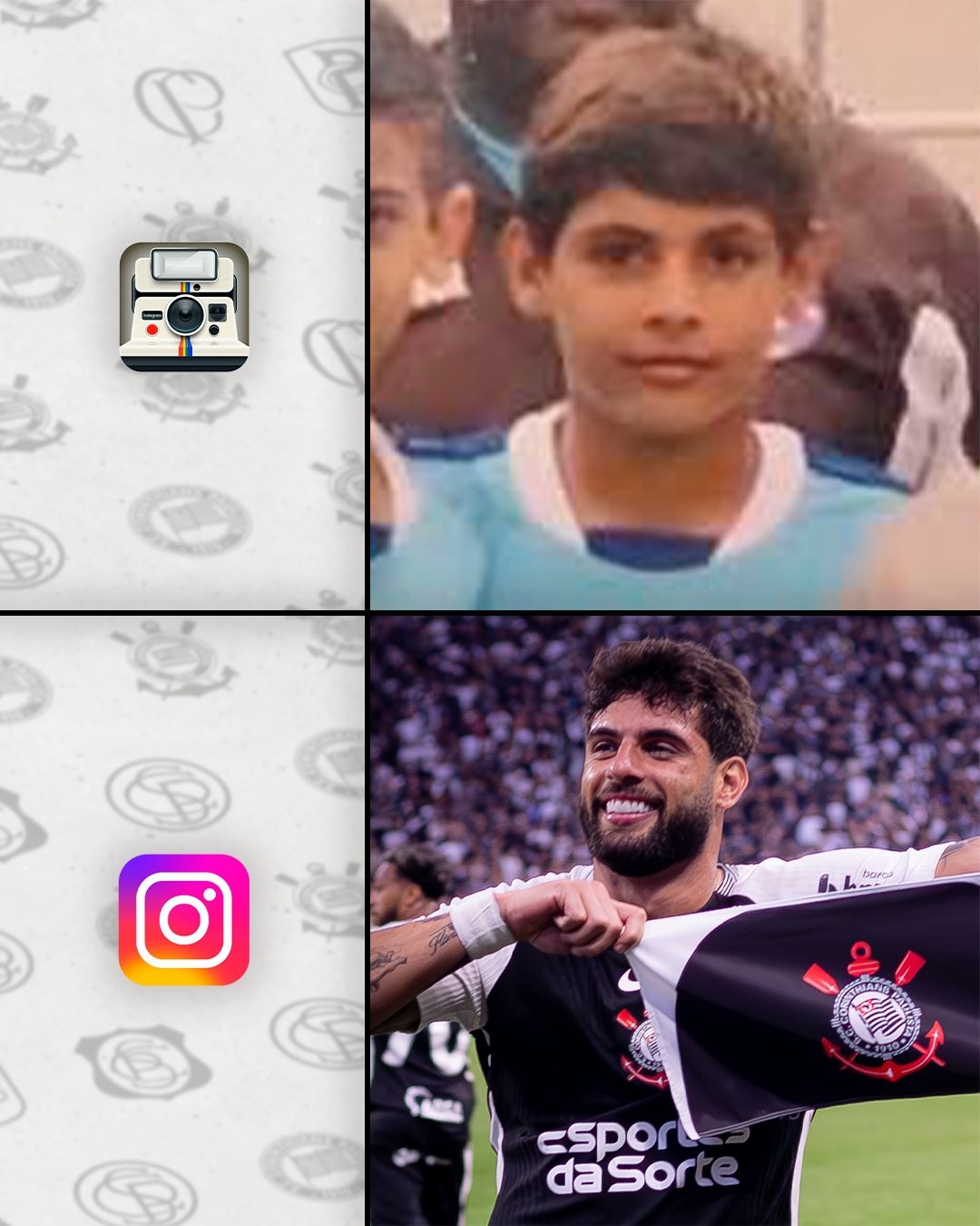 Dia das Crianças: Corinthians divulga fotos de jogadores na infância