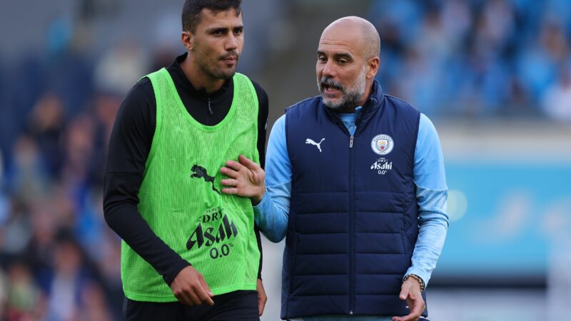 Guardiola diz que Rodri, Bola de Ouro em 2024, é incapaz de emplacar três jogos: “Não está pronto”