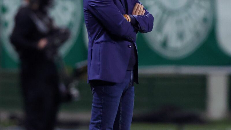 Tiago Nunes diz que LDU sofreu com gramado do Allianz Parque: “Parece pátio de colégio”