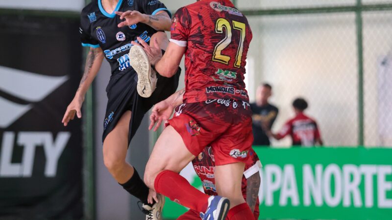 Fluminense da Bahia-AC e Grêmio Parque 10-AM estão nas semis da Copa Norte de Futsal