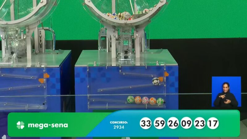Mega-Sena, concurso 2.934: prêmio acumula e vai a R$ 34 milhões