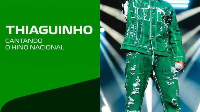 Thiaguinho será cantará o hino nacional no GP de São Paulo