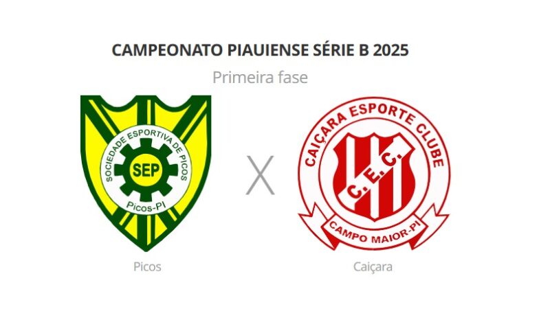Picos x Caiçara: veja prováveis escalações, horário e arbitragem