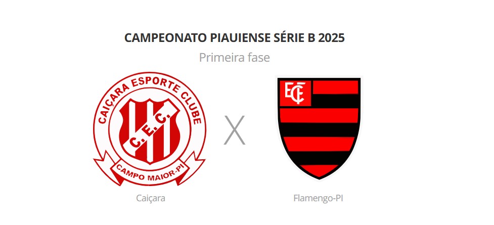 Caiçara x Flamengo-PI: veja prováveis escalações, horário e arbitragem