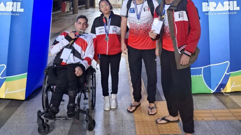 Natação PCD de Praia Grande conquista seis medalhas no Brasileiro de Jovens
