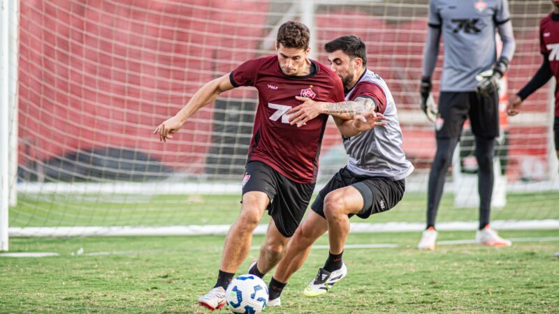 Escalação do Vitória contra o Ceará: veja time provável, dúvidas e desfalques após o treino