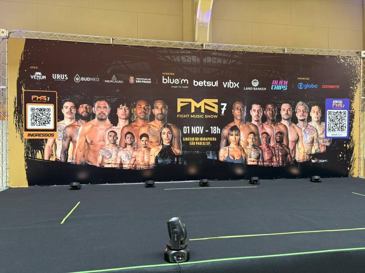 FMS 7: Confira a pesagem e encarada dos atletas ao vivo