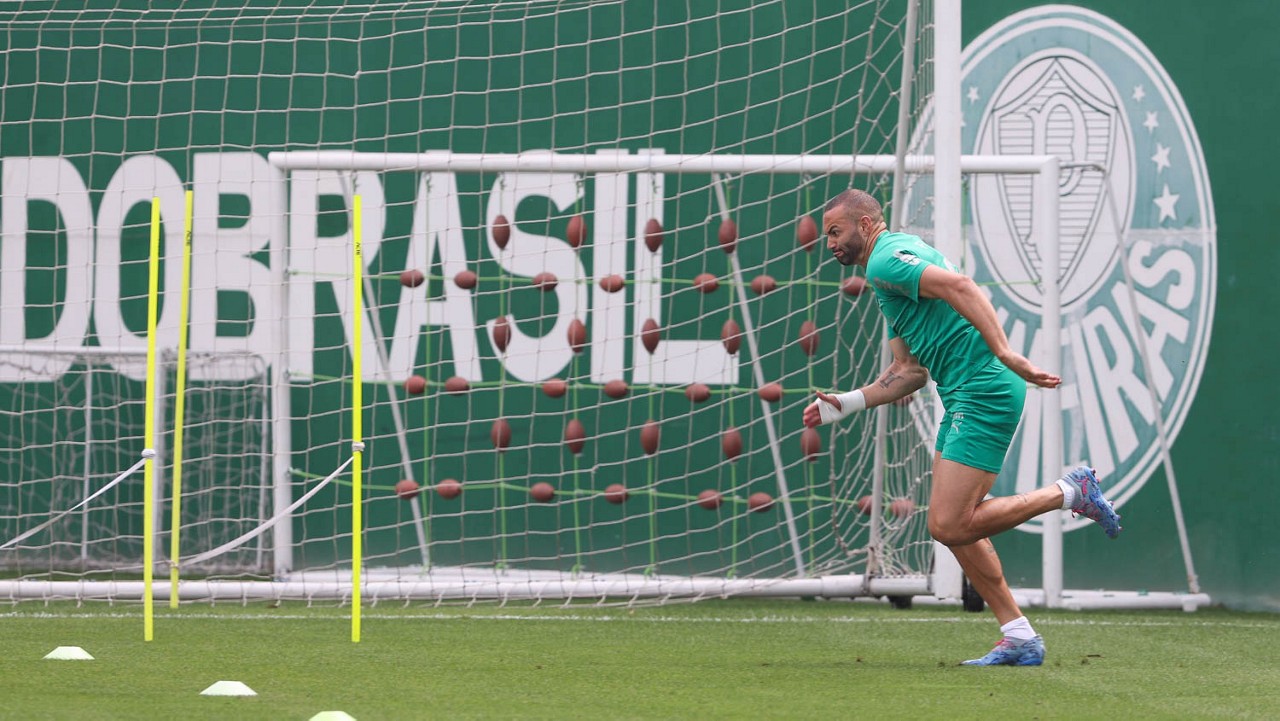 Gómez e Allan treinam no Palmeiras; Weverton trabalha no campo