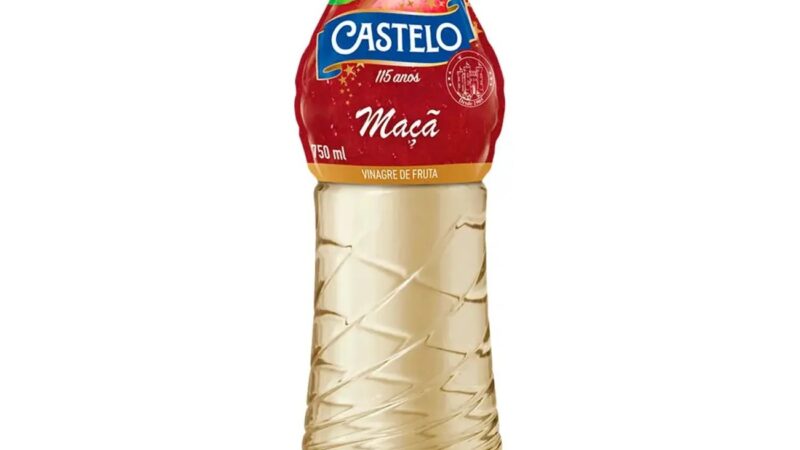Governo suspende venda de lote do vinagre Castelo por excesso de aditivo e falha no rótulo