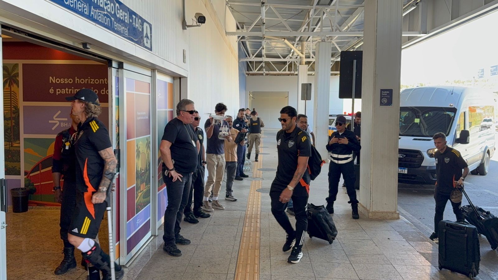 Atlético-MG embarca para final da Sul-Americana