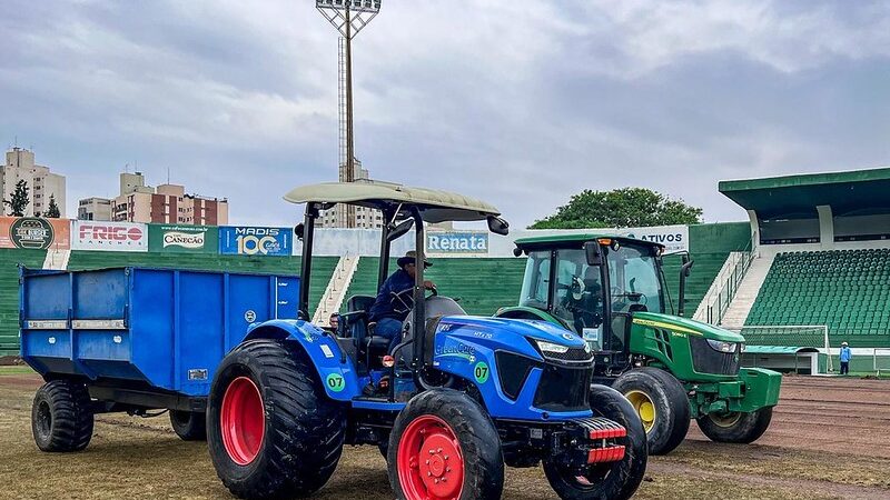Guarani finaliza reforma do gramado, e Brinco será liberado em breve para início da pré-temporada