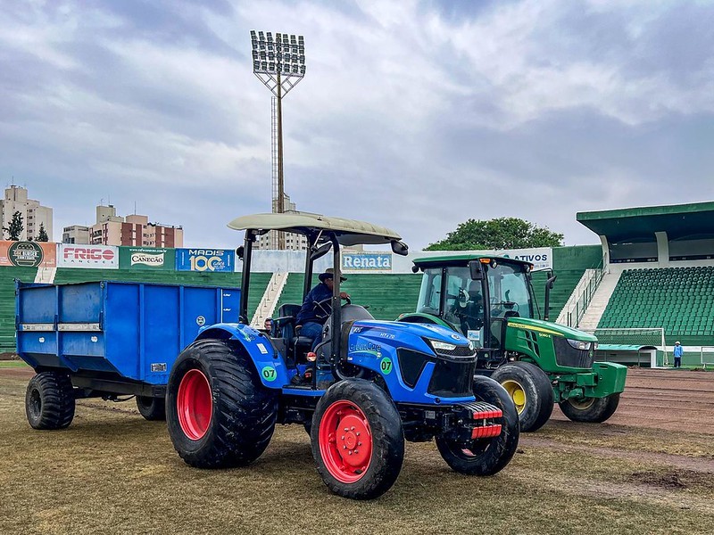 Guarani finaliza reforma do gramado, e Brinco será liberado em breve para início da pré-temporada
