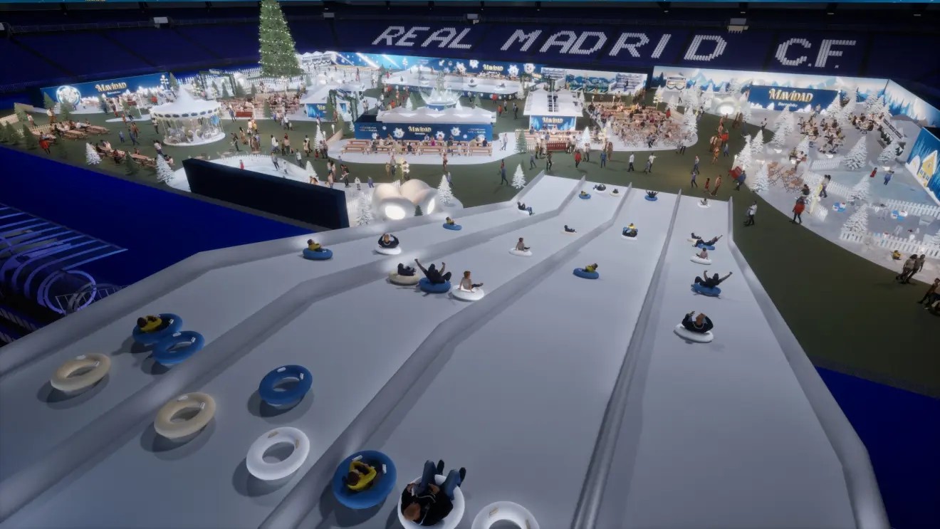 Santiago Bernabéu será parque temático no Natal; veja imagens