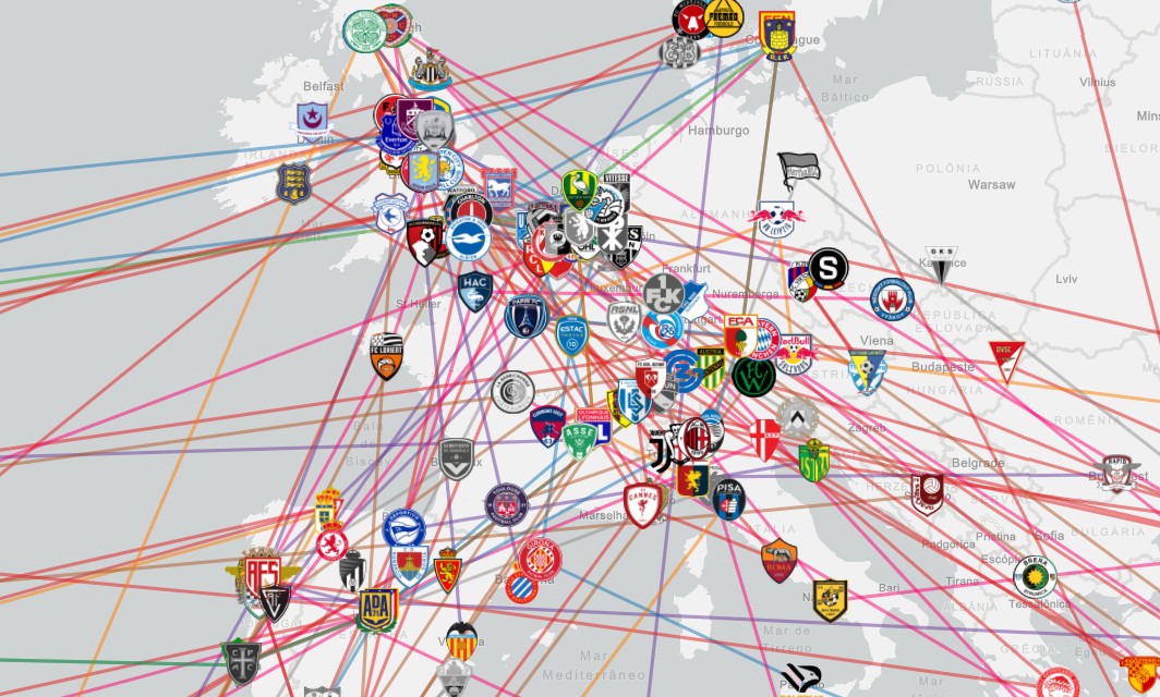 Quase 40 clubes deixaram de fazer parte de redes, apesar da expansão do modelo; veja mapa