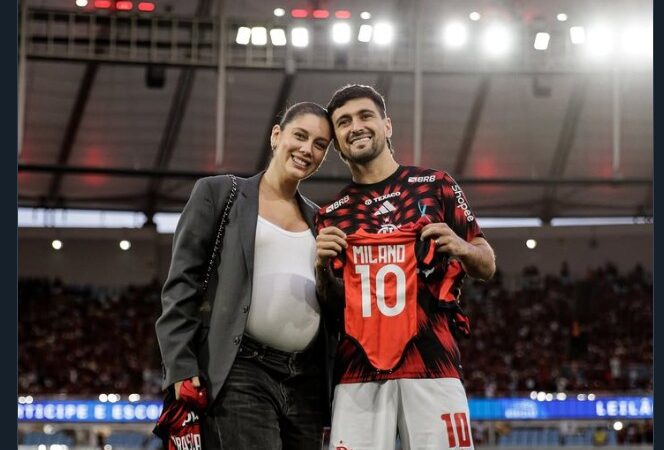 Milan parabeniza Arrascaeta por gravidez e brinca com nome “Milano”: “Adoramos”
