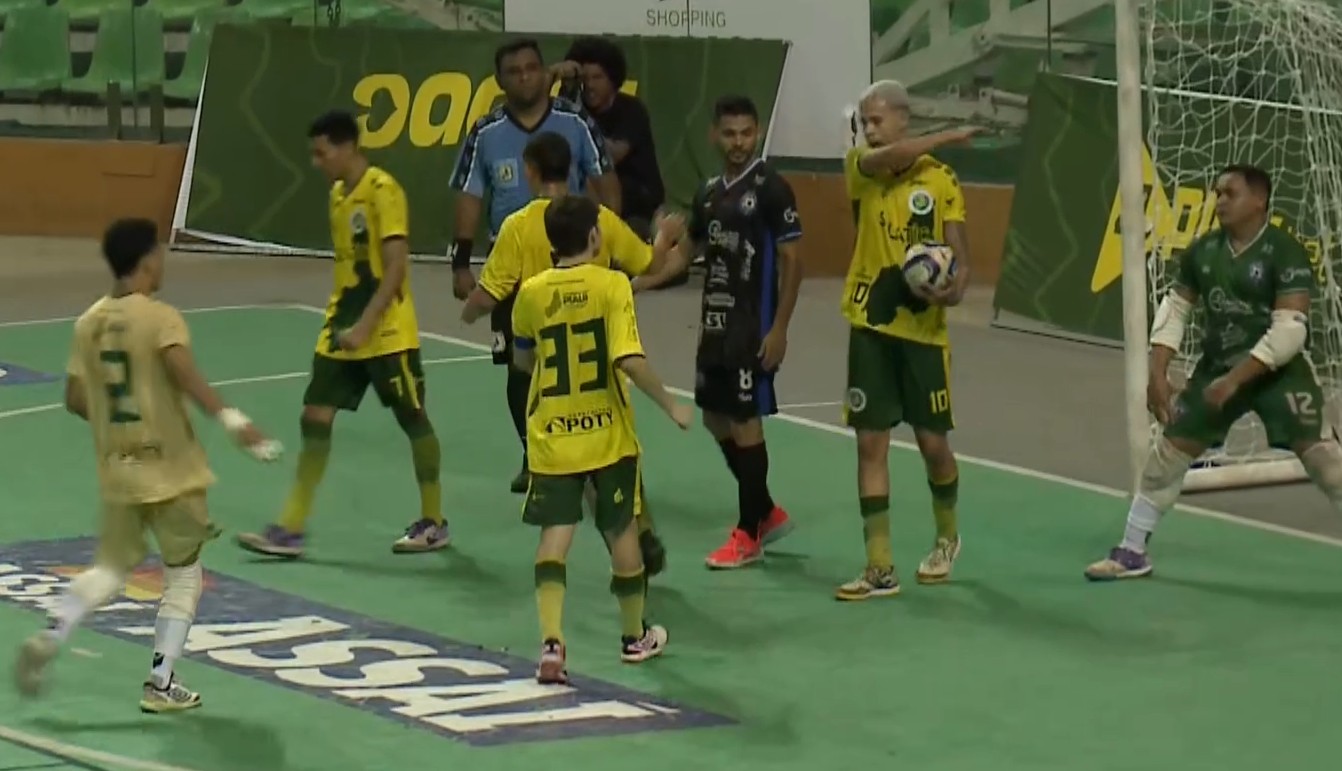 Atlético-PI Sub-20 e Pedra de Fogo empatam em 1 a 1 na abertura do Piauiense de Futsal 2025