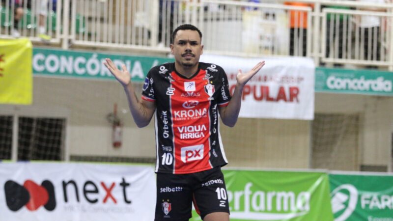 Com gol no final, JEC bate o Concórdia pela ida das quartas do Catarinense de Futsal Série Ouro