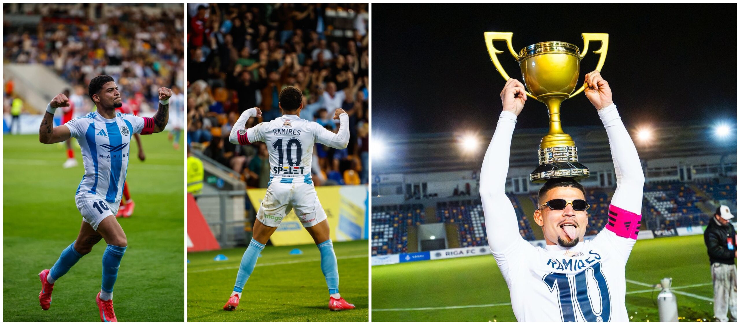 Fã de Gabigol é campeão na Letônia, cumpre meta de gols e lembra infância: “Vendemos botijão de gás”