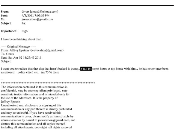 ‘Claro que ele sabia das meninas’: veja íntegra e tradução de e-mails de Epstein sobre Trump