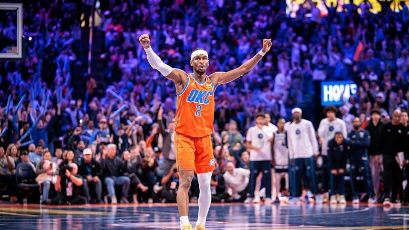 Mesmo doente, Shai Gilgeous-Alexander faz 40 pontos e dá 10ª vitória seguida ao Thunder na NBA