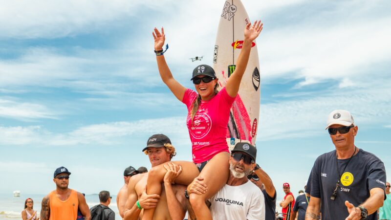 Laura Raupp vence etapa da WSL em Guarapari e assume liderança do QS Sul-Americano